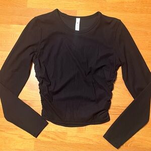 NWOT Lululemon Cropped Black Long Sleeve Top Size 4